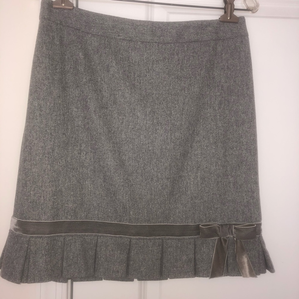 Banana Republic Gray Wool Lined Skirt NWOT Sz 4